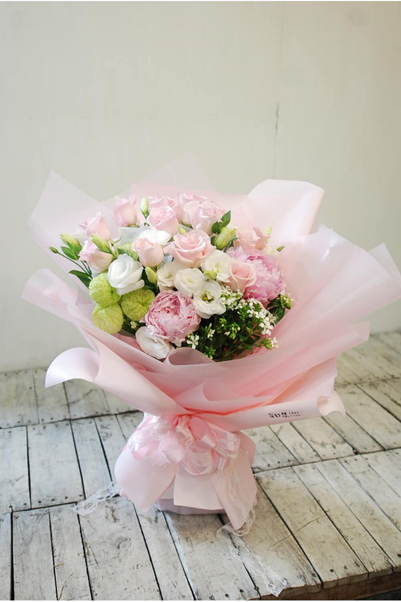 牡丹配玫瑰花束 Peony & Rose Bouquet